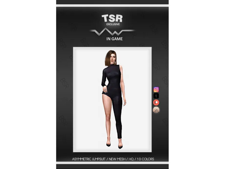 ASYMMETRIC JUMPSUIT BD868