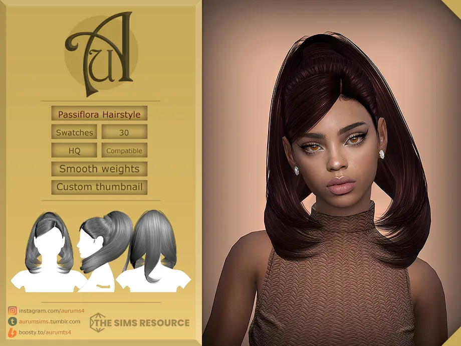 Passiflora - High ponytail hairstyle