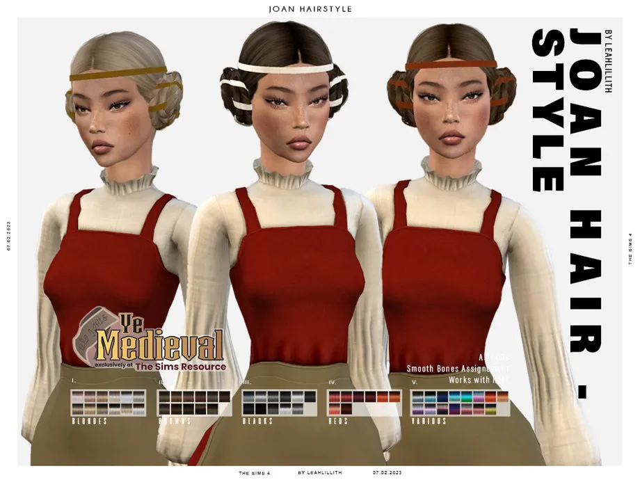 Ye Medieval Joan Hairstyle