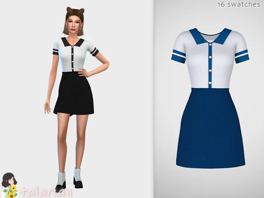 Brynlee Dress With Collar