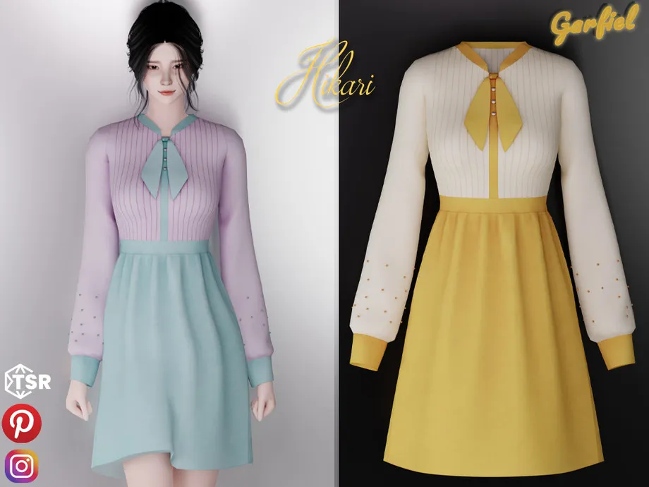 Hikari - Lovely dress in warm colors