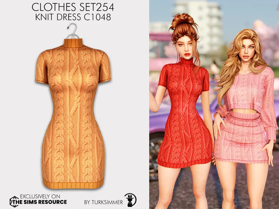 Clothes SET254 - Knit Dress C1048