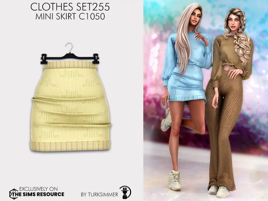 Clothes SET255 - Mini Skirt C1050