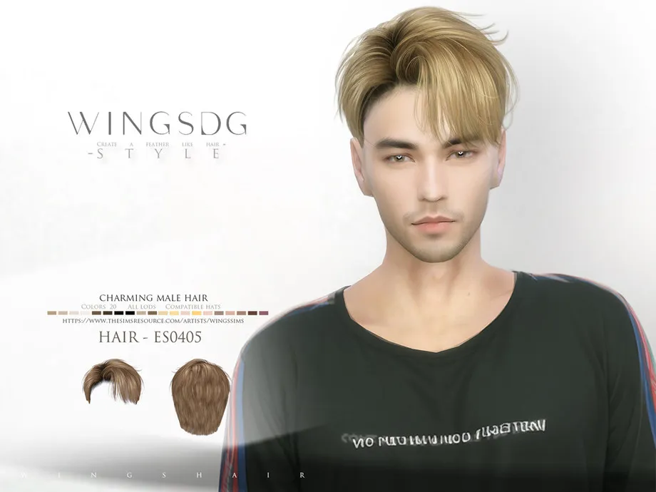 charming male hair ES0405