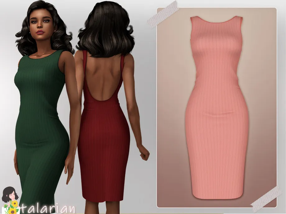 Eden Backless Tank Dress