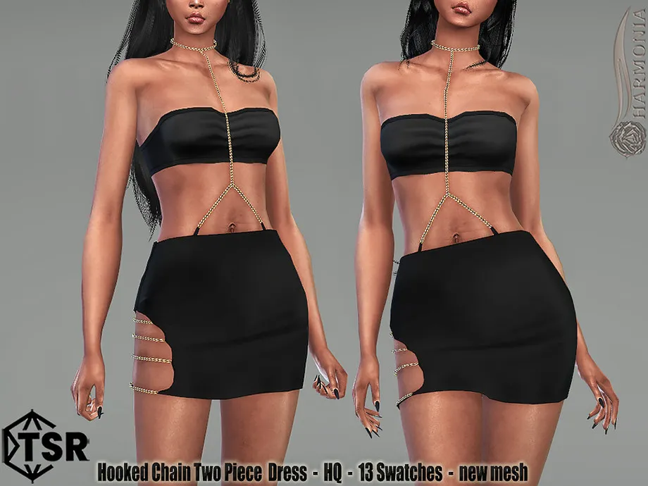 Hooked Chain Two Piece Dress