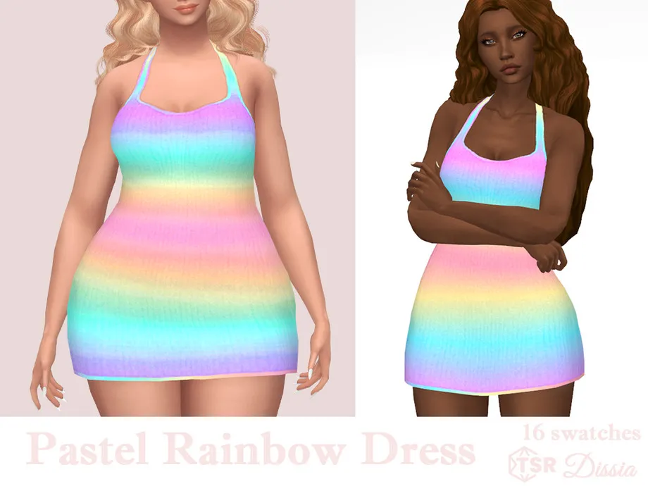 Pastel Rainbow Dress