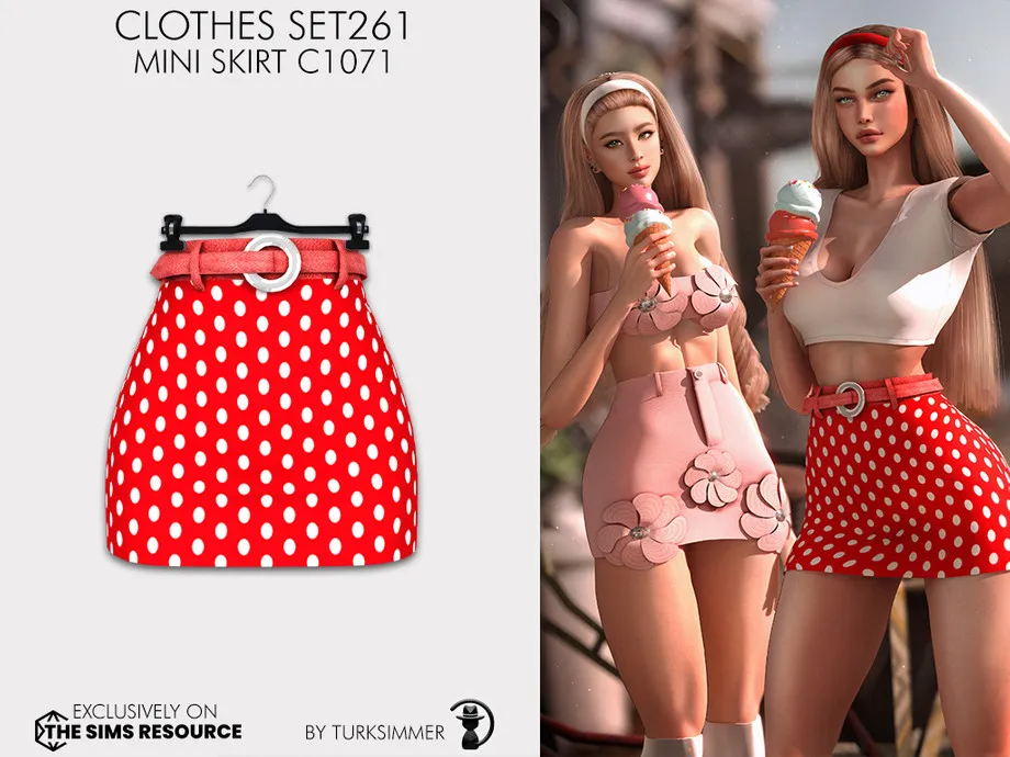 Clothes SET261 - Mini Skirt C1071