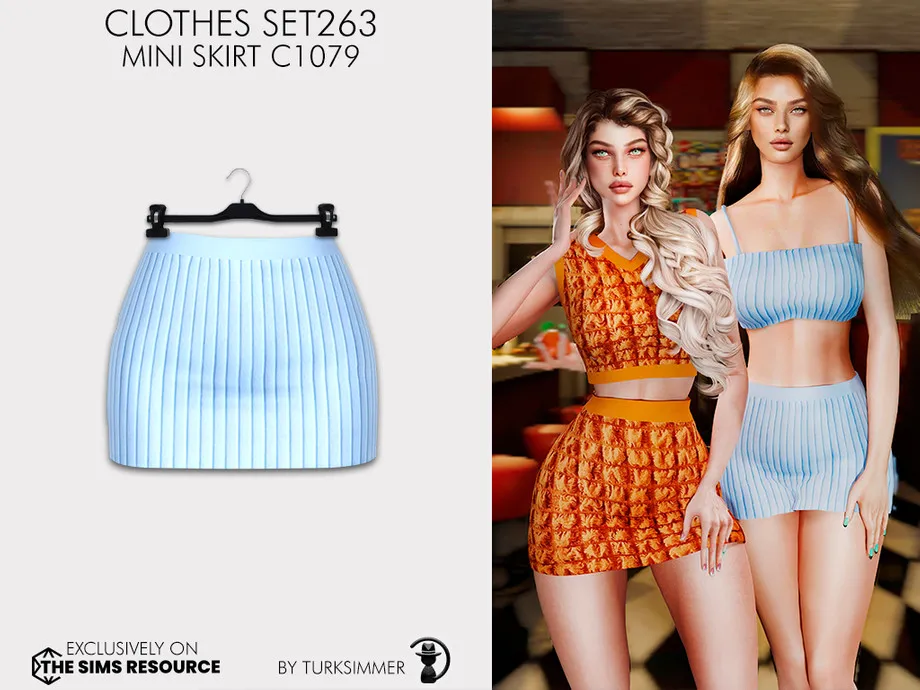 Clothes SET263 - Mini Skirt C1079