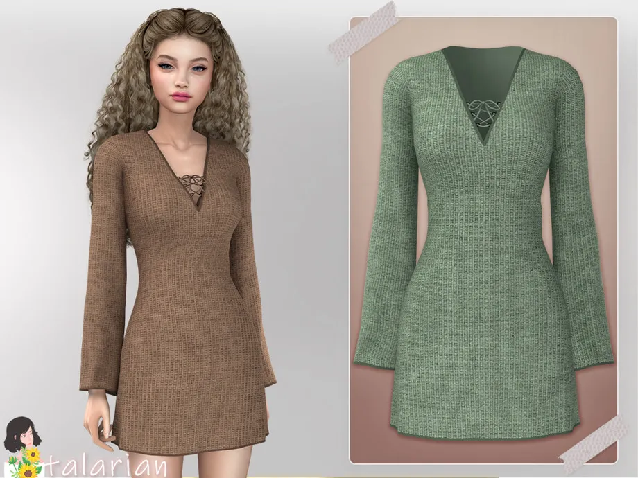 Daisy Rib-knit Dress