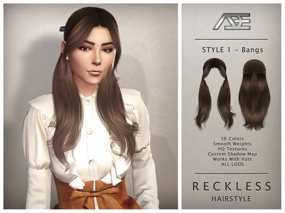 Reckless - Style 1 with Bangs (Hairstyle)
