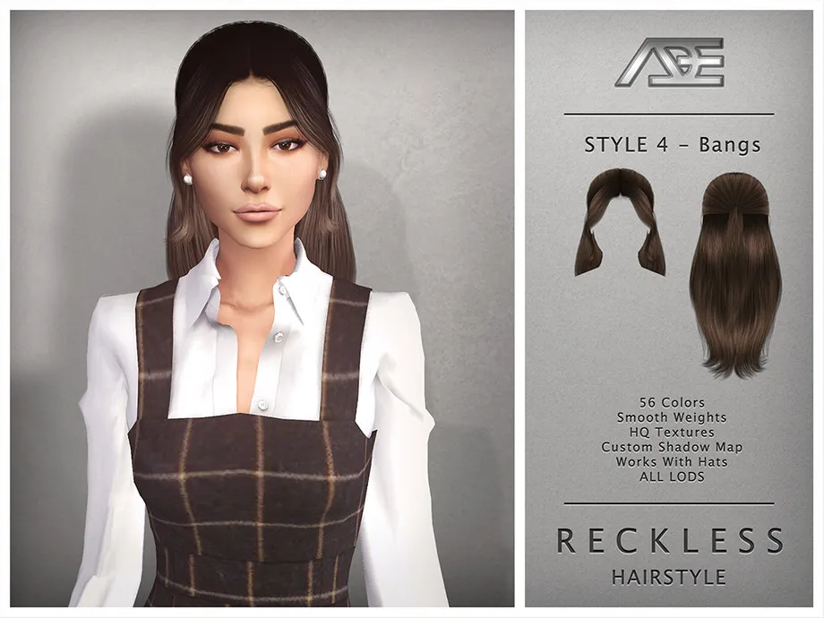 Reckless - Style 4 with Bangs (Hairstyle)