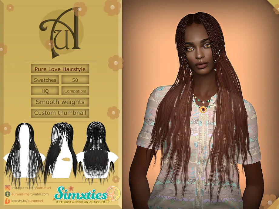 Simxties - Pure Love Female Hairstyle