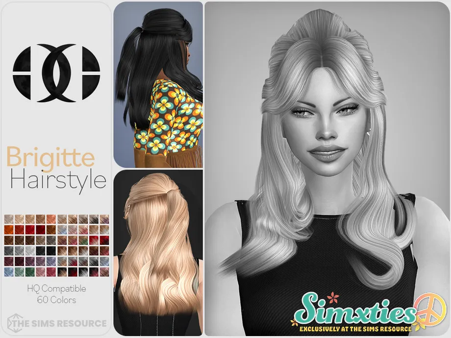 Simxties - Brigitte Hairstyle