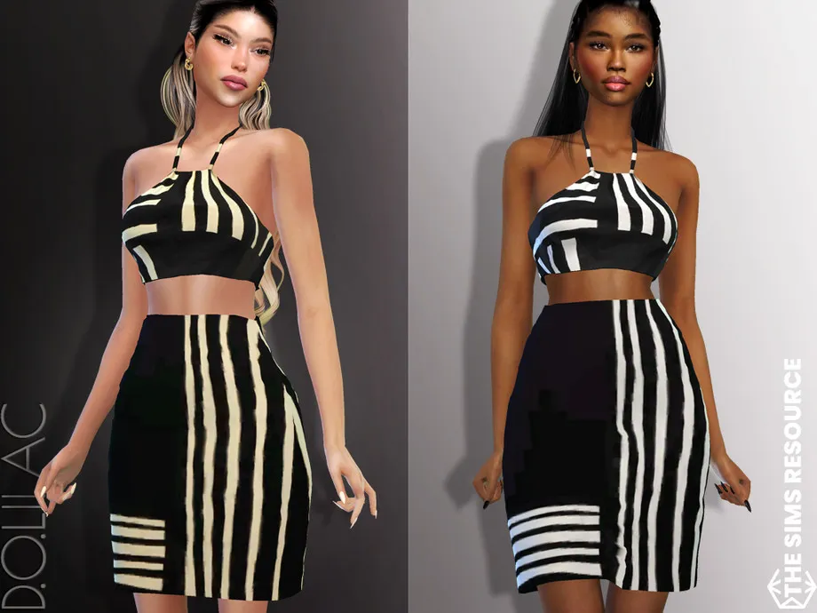 Striped Skirt [SET] DO897