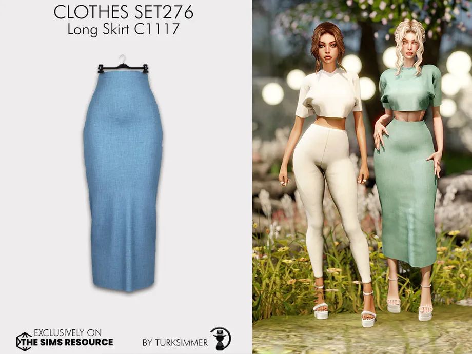 Clothes SET276 - Long Skirt C1117