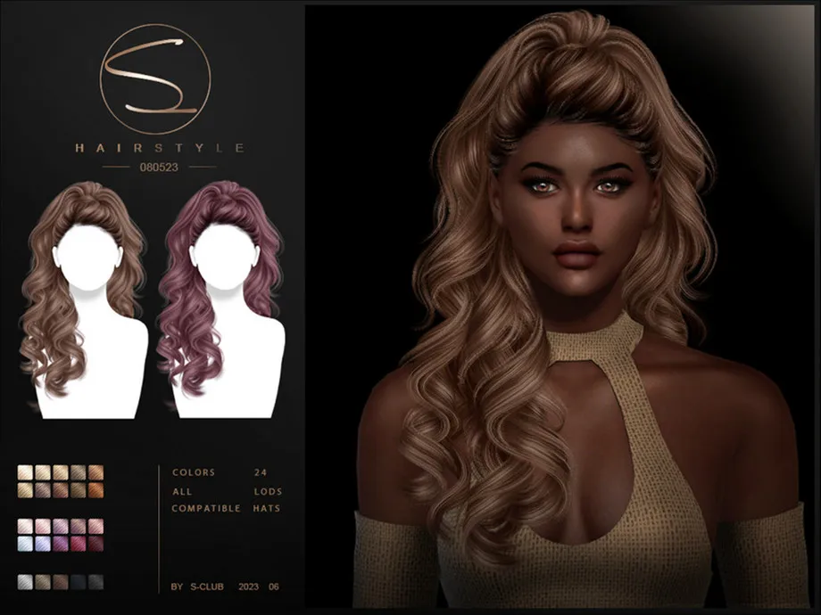 LONG WAVY hairstyle LILA(080623) by S-CLUB