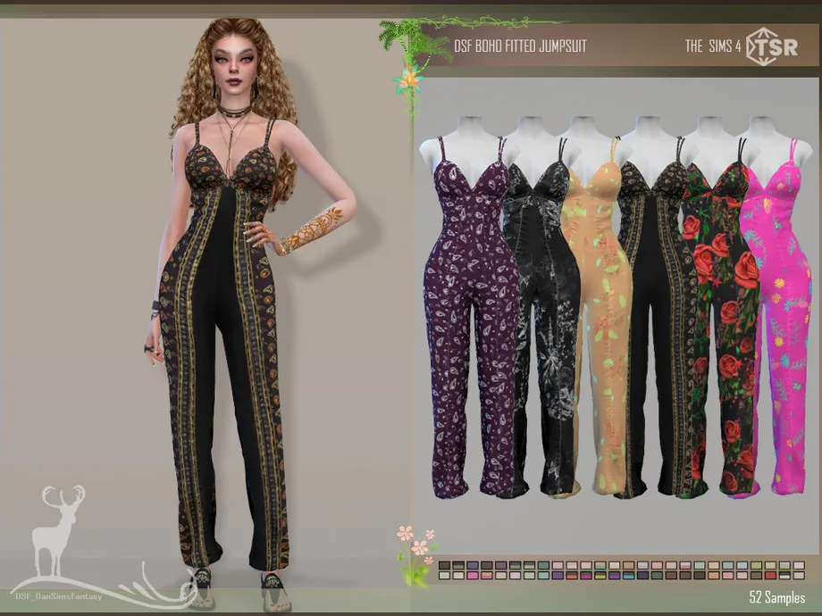 BOHO FITTED JUMPSUIT