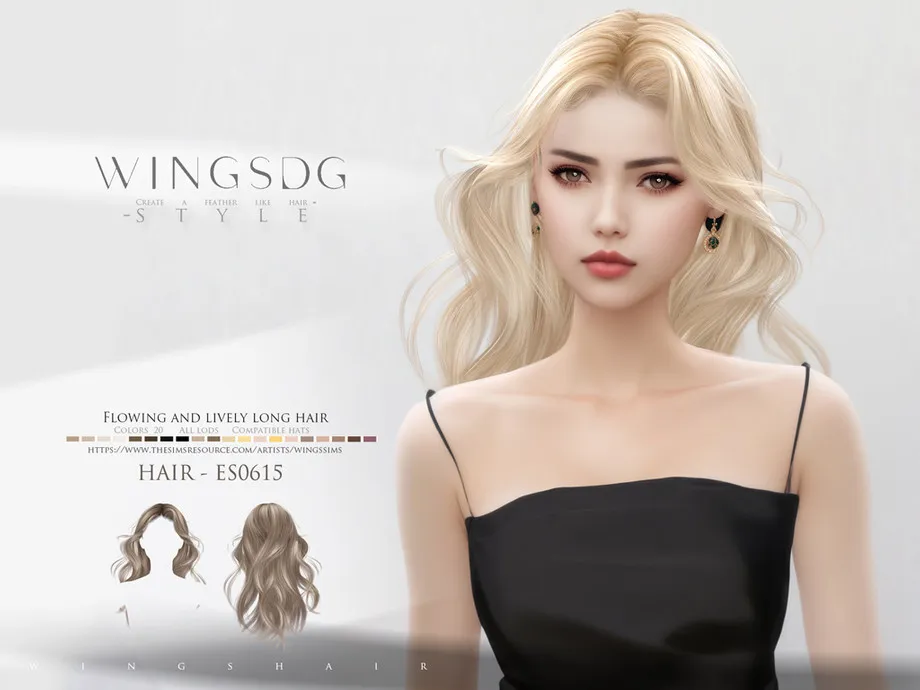 WINGS-ES0615-Flowing and lively long hair