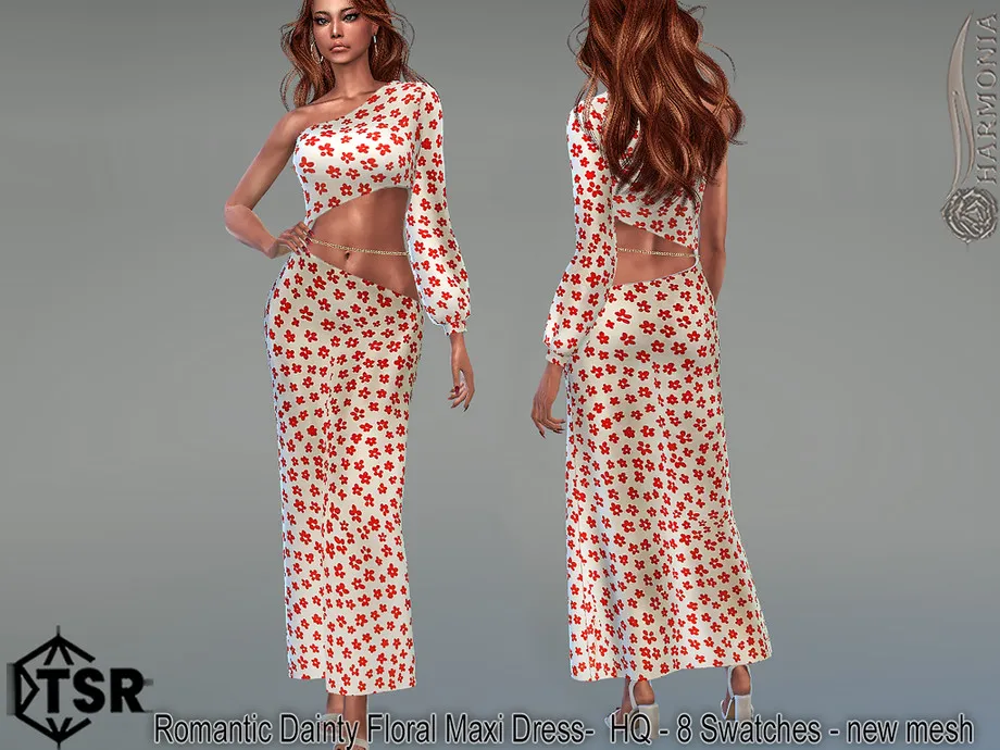 Romantic Dainty Floral Maxi Dress