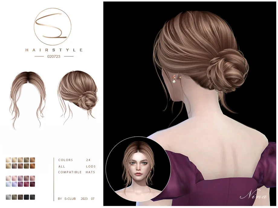 Updo hairstyle Nina(020723)