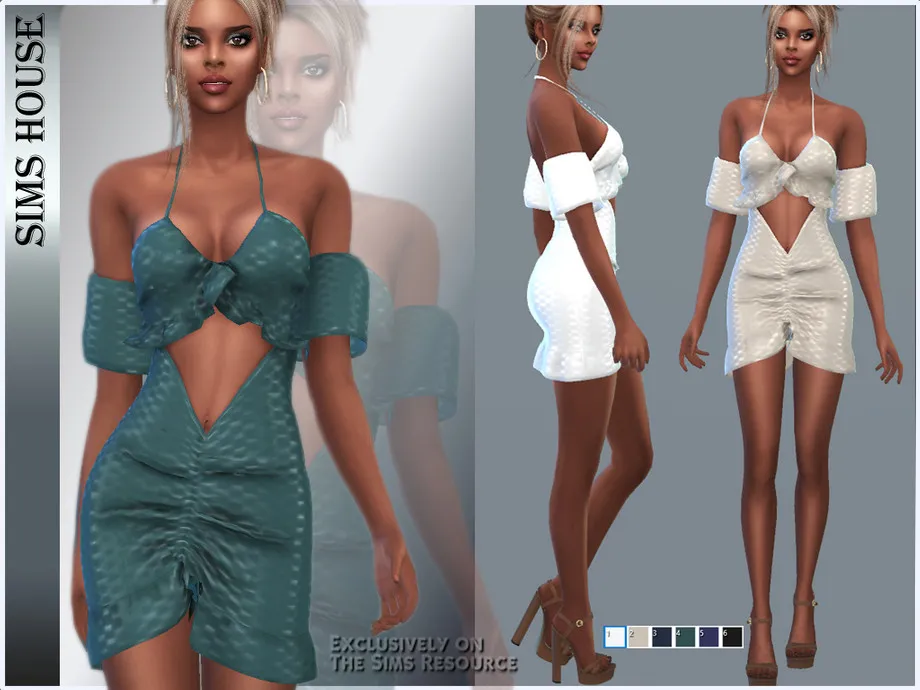 SHORT DRESS WITH SLEEVES