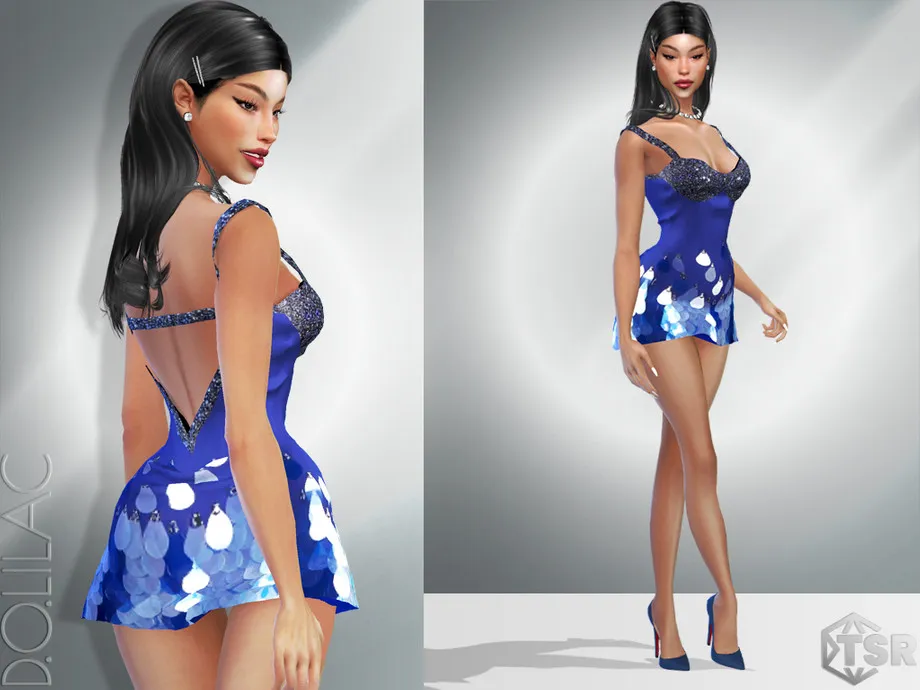 Embellished Mini Dress DO952
