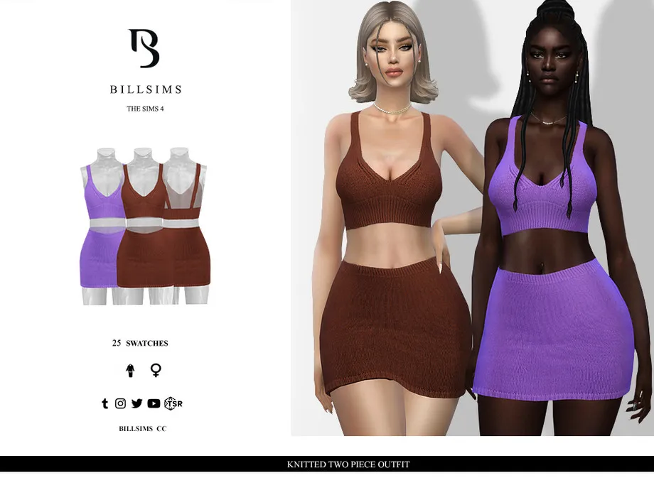 Knitted Two Piece Outfit