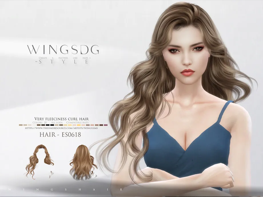 WINGS-ES0718-Very fleeciness curl hair