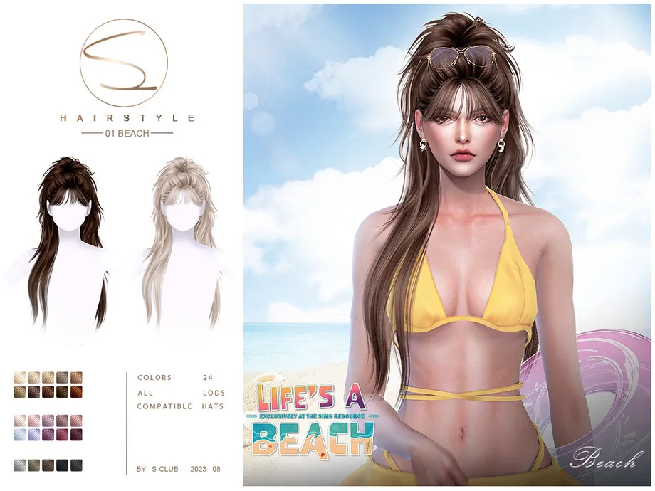 Life's a beach hairstyle 01