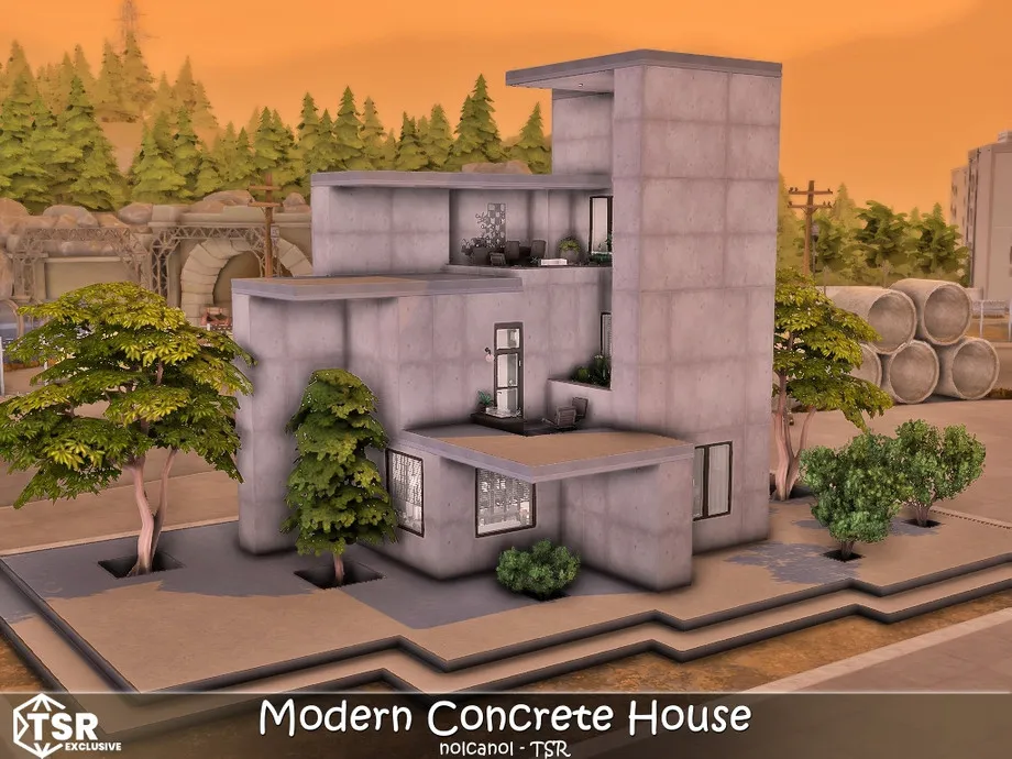 Modern Concrete House No CC