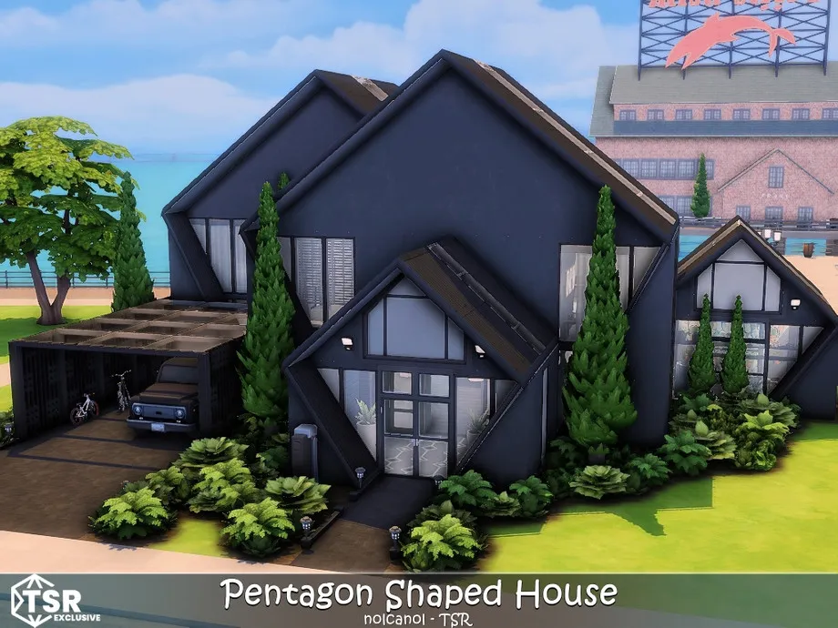 Pentagon Shaped House No CC