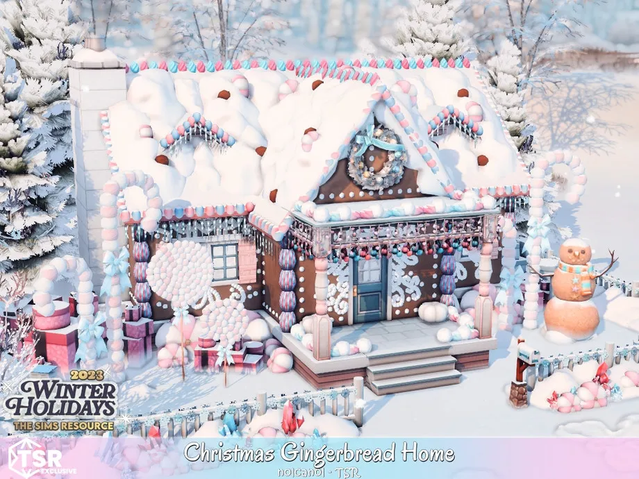 Christmas Gingerbread Home No CC
