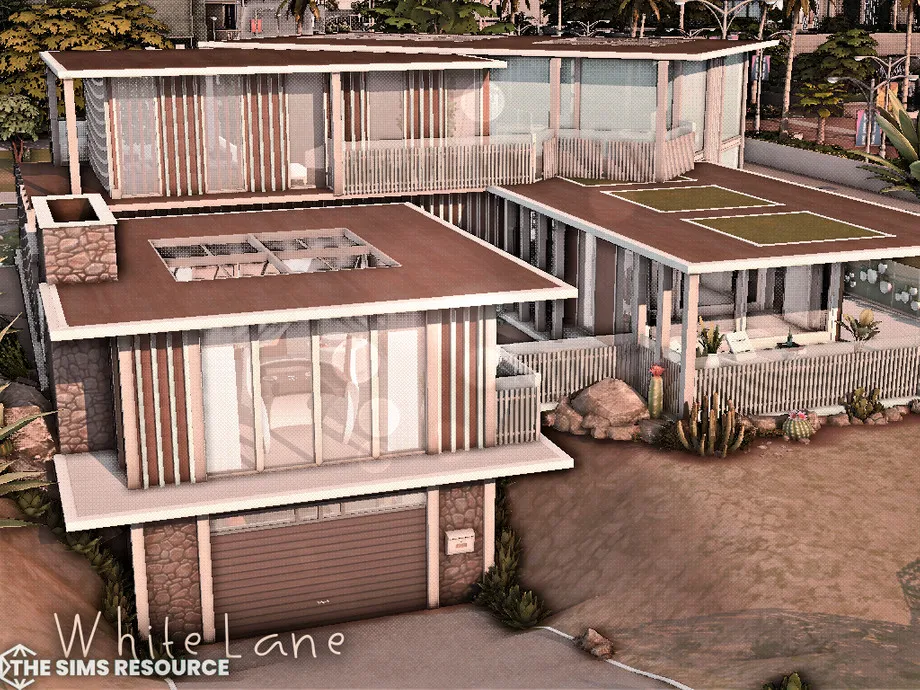 White Line Minimalist Mansion l TS4 Gallery