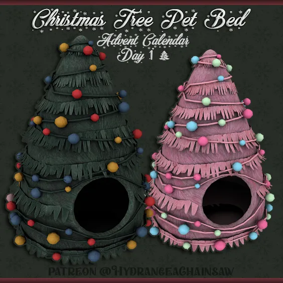 z111 Christmas Tree Pet Bed - Image 1