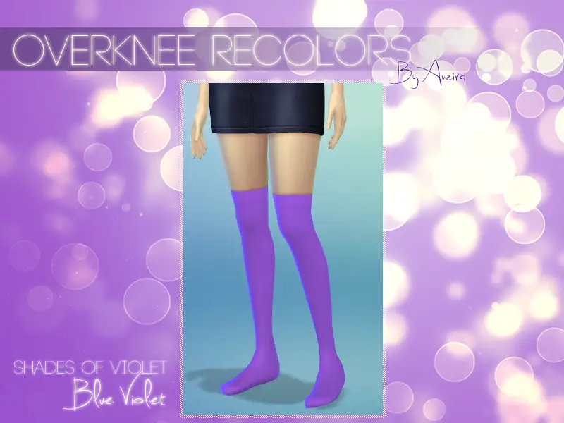 Shades of Violet - Overknee Recolor - BlueViolet