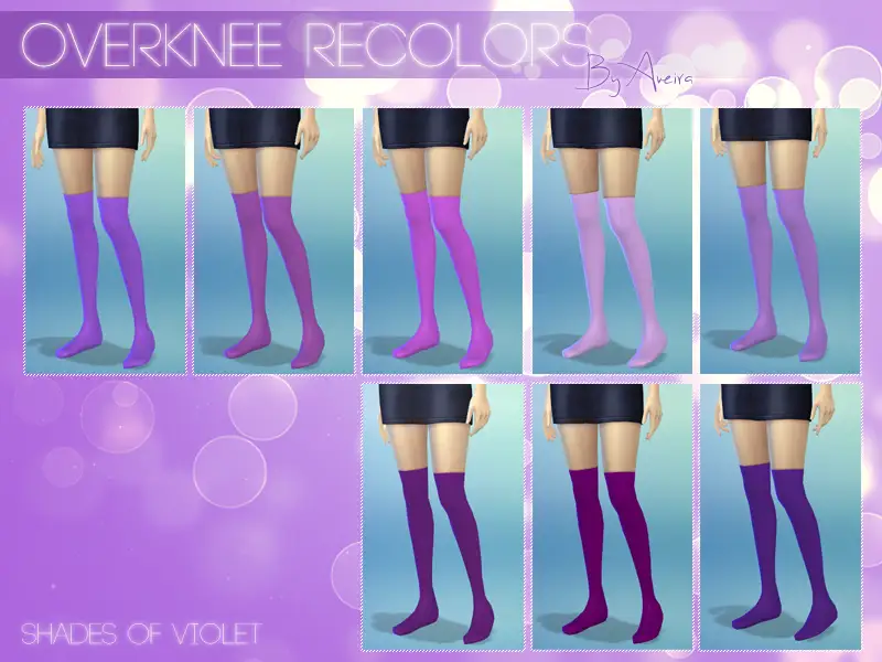 Shades of Violet - Overknee Recolors