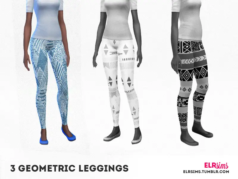 [ELR SIMS] Geometric Leggings - 1