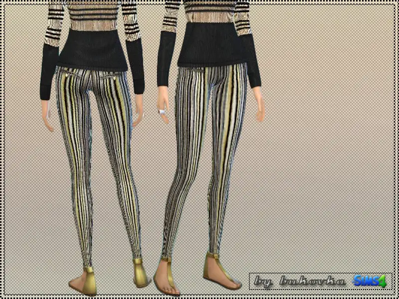Leggings Golden Strip