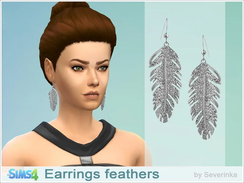 Earrings feathers