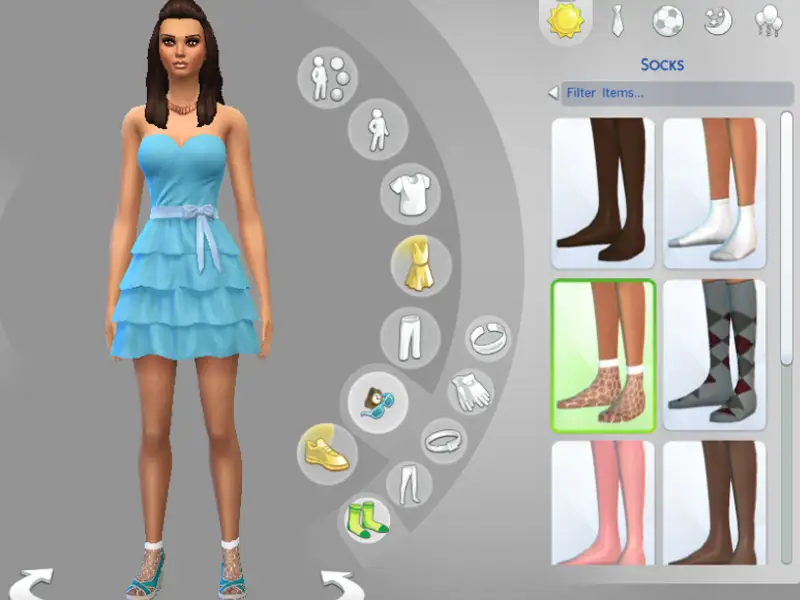 Transparent fishnet socks