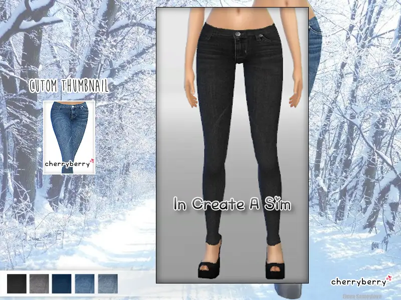 Winter season jeans
