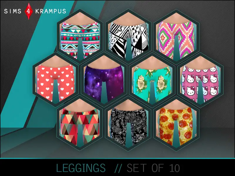 Set of 10 Leggings