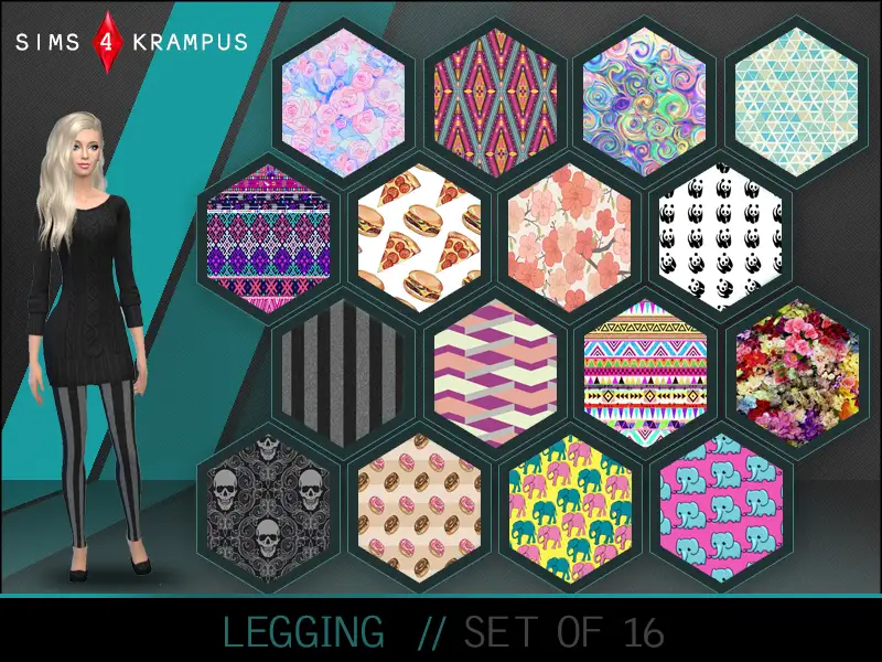 Set of 16 Leggings