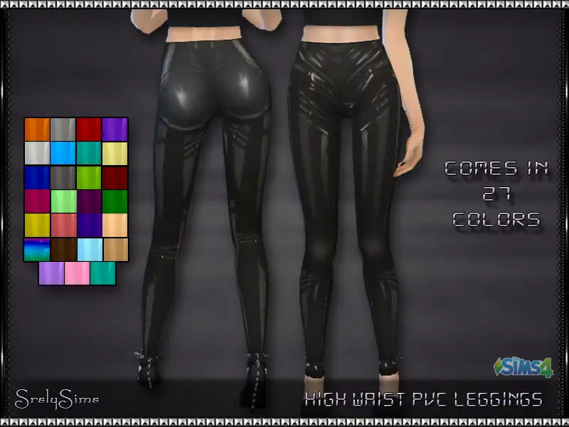 High Waist PVC Leggings