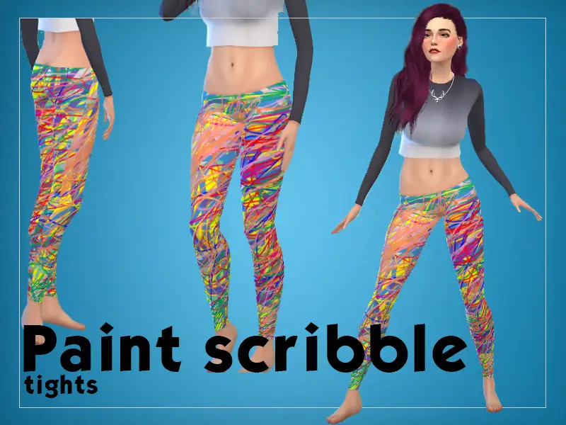 Paint - Scribble tights.