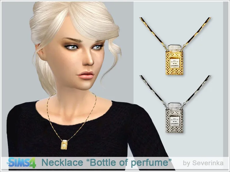Necklace Bottle of perfume