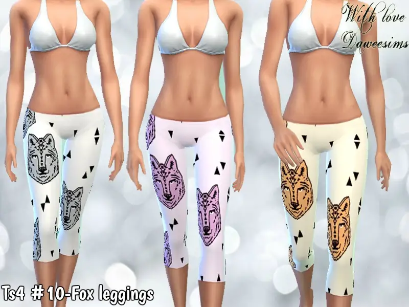 Ts4 #10-Fox leggings