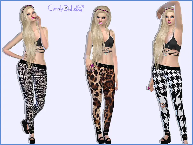 Candy Doll Print Leggings