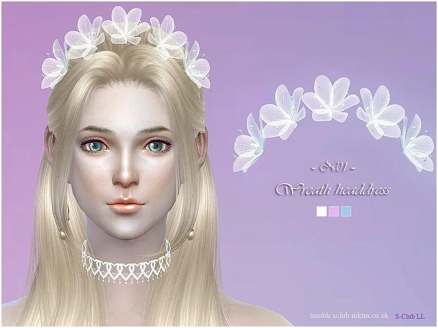 S-Club LL ts4 Wreath headdress 01
